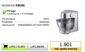 Kenwood køkkenmaskiner