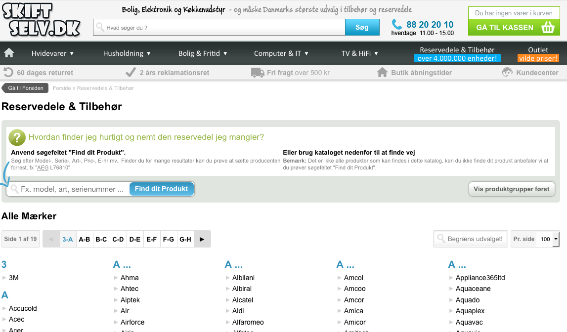 Godt sted at købe reservedele